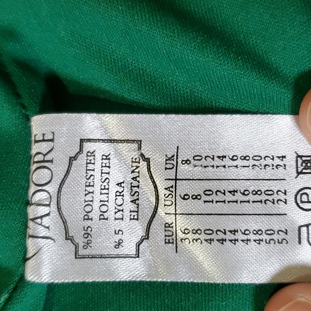 Jadore Green Long Dress Size 6 - Picture 7 of 7